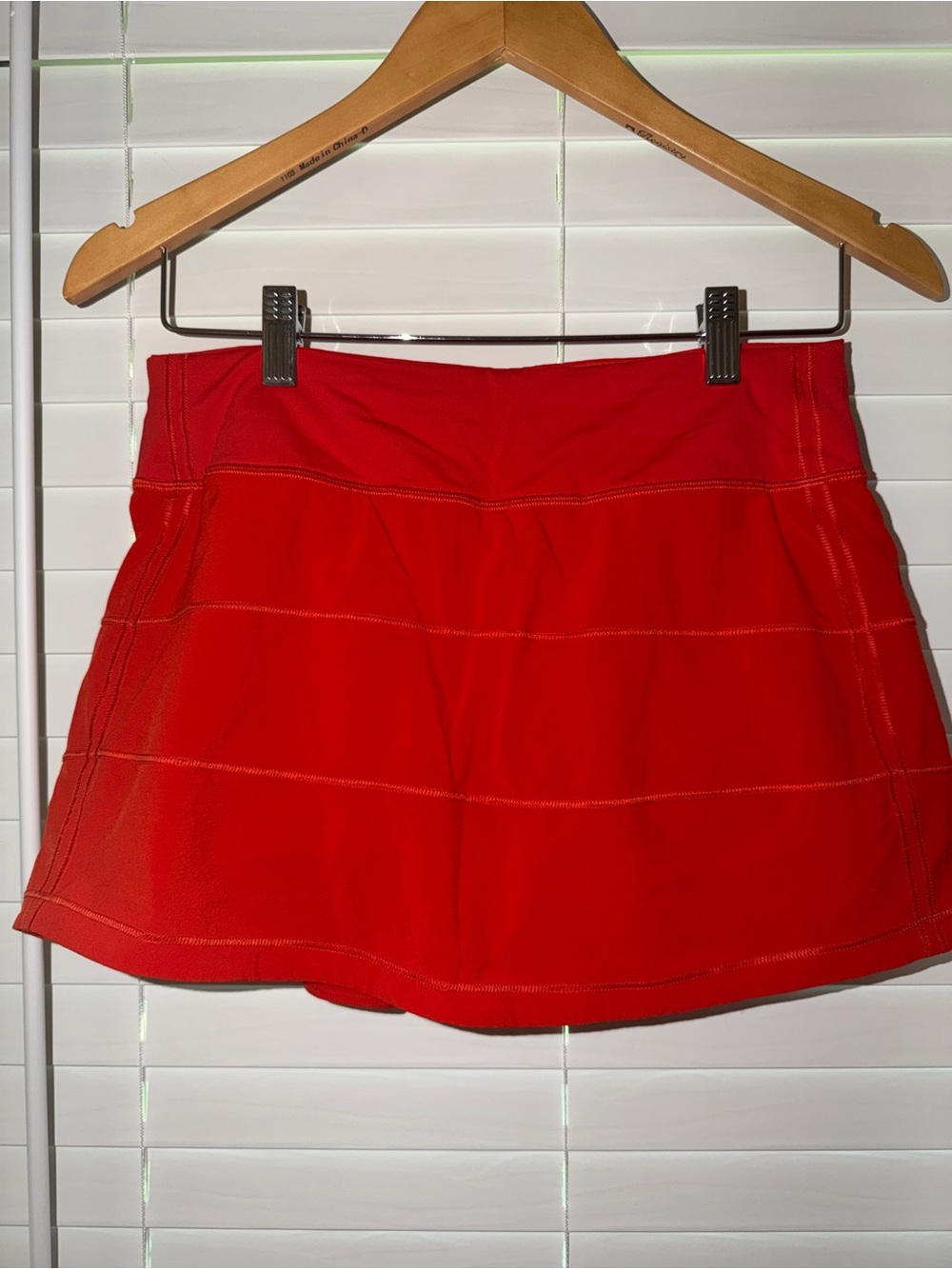 Lululemon Pace Rival Mid-Rise Tennis Skirt Red Size 6